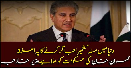 FM Shah Mehmood Qureshi addresses parliamentarian conference Kashmir