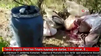 Descargar video: Terör örgütü PKK'nın finans kaynağına darbe: 1 ton esrar, 6 milyon 718 bin kenevir ele geçirildi