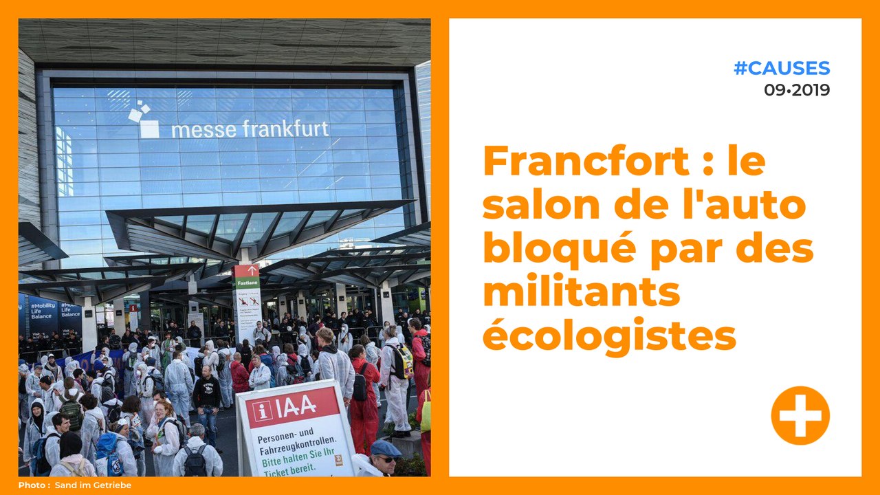 Francfort : le salon de l'auto bloqué par des militants écologistes