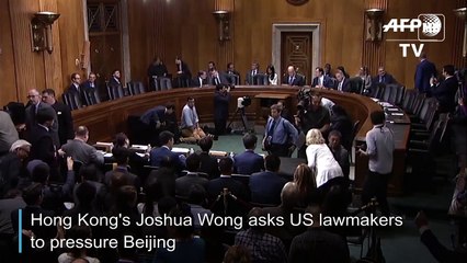 HK's Joshua Wong takes cause to US Congress, urges pressure on Beijing