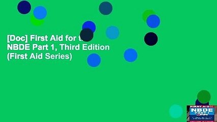 [Doc] First Aid for the NBDE Part 1, Third Edition (First Aid Series)
