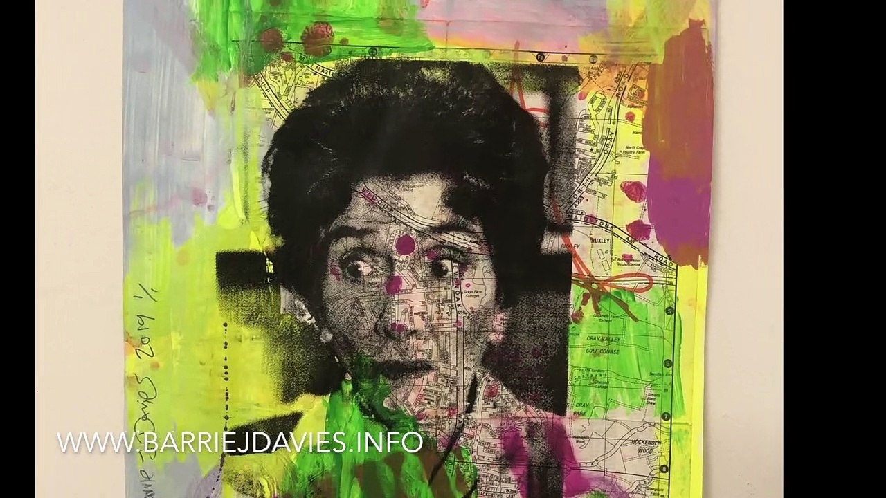 Disco Dot Hand Finished Silkscreen Prints by Brighton Urban Pop Artist Barrie J Davies