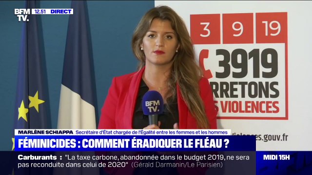 Marlène Schiappa: Trop souvent, les personnes victimes de violences conjugales ne sont pas assez prises au sérieux