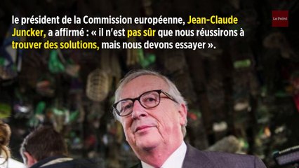 Le risque d'un Brexit sans accord reste « très réel », selon Juncker