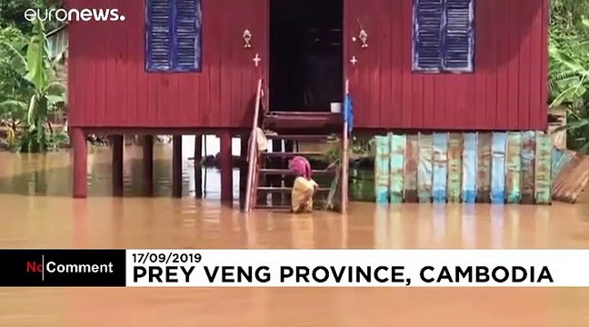 Kamboçya'da sel en az 11 can aldı, on binlerce kişi evini terk etti