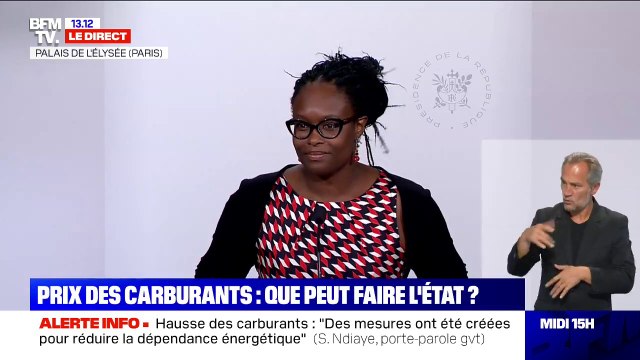 Sibeth Ndiaye sur la hausse des carburants: Des mesures sont mises en place pour réduire la dépendance aux énergies fossiles