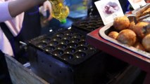 Japanese roadside snack street food - octopus balls takoyaki