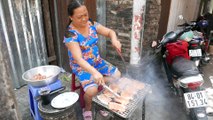 Vietnamese roadside snacks Street food - Grilled pork chop rice I am so hungry!