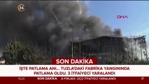 İşte Tuzla'daki fabrikada meydana gelen patlama anları