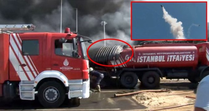 3 itfaiye erinin yaralandığı patlama anı kamerada! Dev tanker metrelerce yükselip itfaiye aracının üstüne düştü