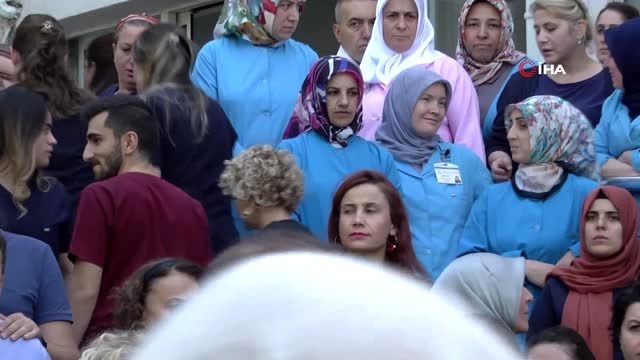 Saldırıya uğrayan doktorun mesai arkadaşları iş bıraktı