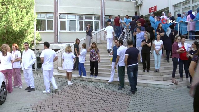 Saldırıya uğrayan doktorun mesai arkadaşları iş bıraktı
