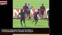 Gonzalo Higuain pète les plombs à l'entraînement et frappe un coach (vidéo)