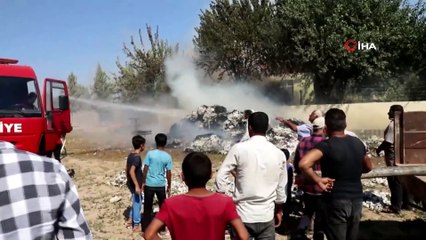 Şanlıurfa’da Hasadı Yeni Yapılan Tonlarca Pamuk Yandı