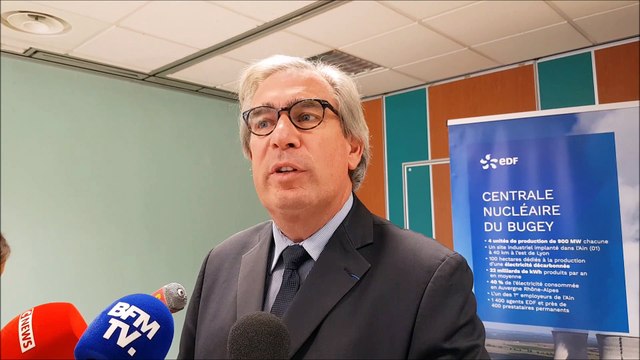 L'eau du Rhône se réchauffe et le centrale du Bugey l'utilise, interview d'Arnaud Cochet, préfet de l'Ain