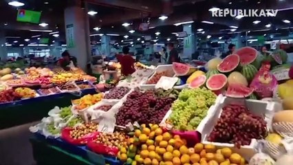 Pemanfaatan Teknologi kode QR di Pasar Luo Jia Zhuang