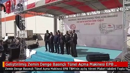Geliştirilmiş Zemin Denge Basınçlı Tünel Açma Makinesi EPB TBM'nin açılış töreni