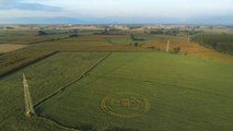 Avvistamento alieno: le immagini dal drone del cerchio apparso in Piemonte