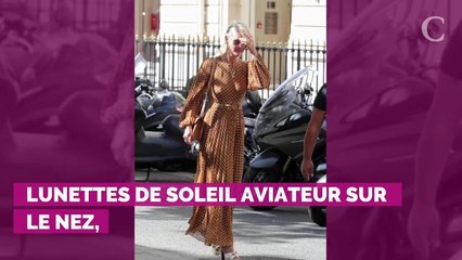 PHOTOS. Læticia Hallyday sublime dans une robe à pois pour son rendez-vous avec son nouvel avocat à Paris