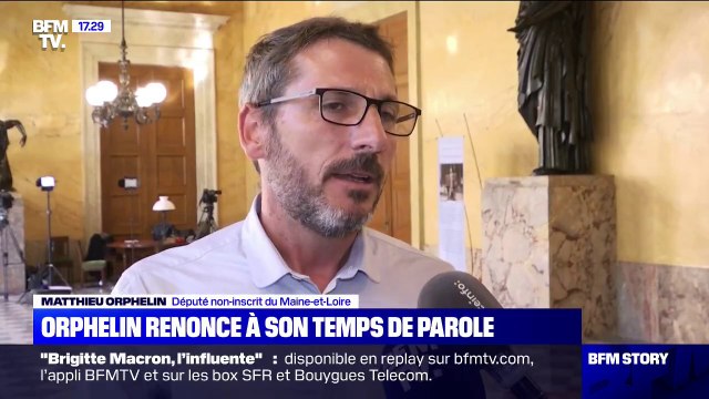 Que Marine Le Pen arrête de faire croire qu'elle est bâillonnée ici. : Le député Matthieu Orphelin donne son temps de parole au RN à l'Assemblée Nationale