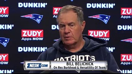 Bill Belichick Gives Rex Burkhead High Praise For His Versatility