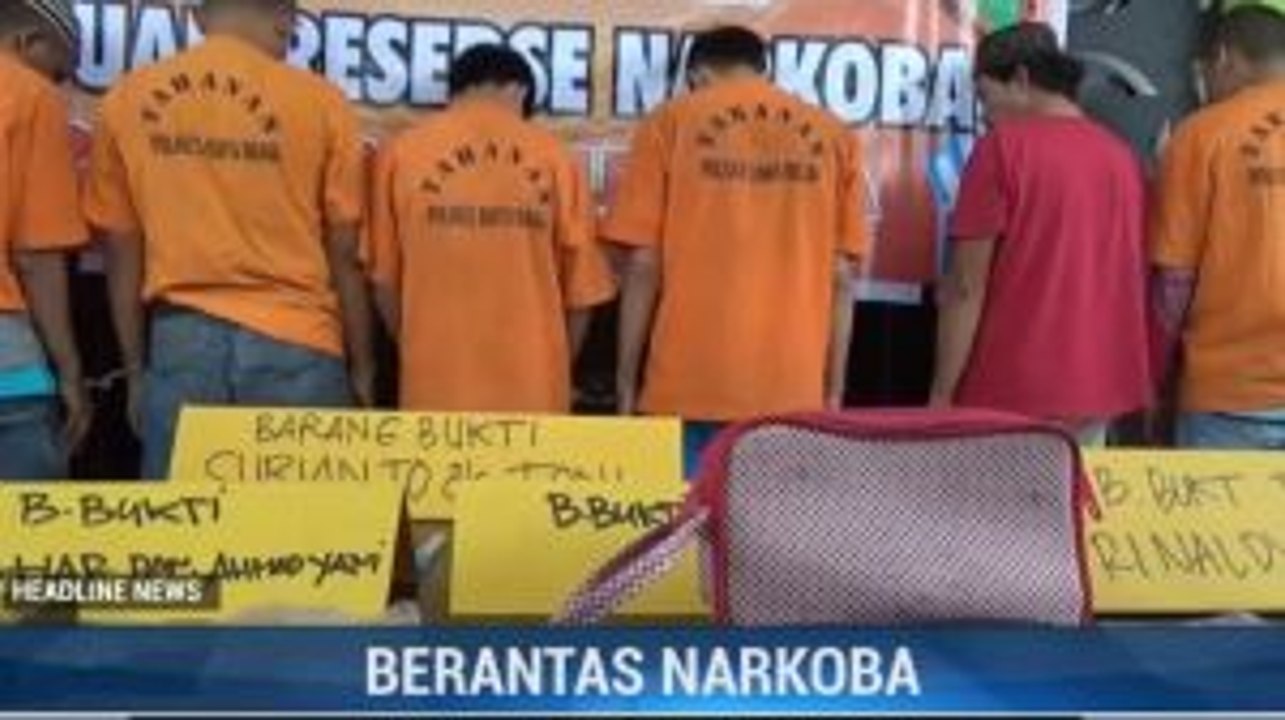 Polres Batubara Ringkus 8 Tersangka Narkoba