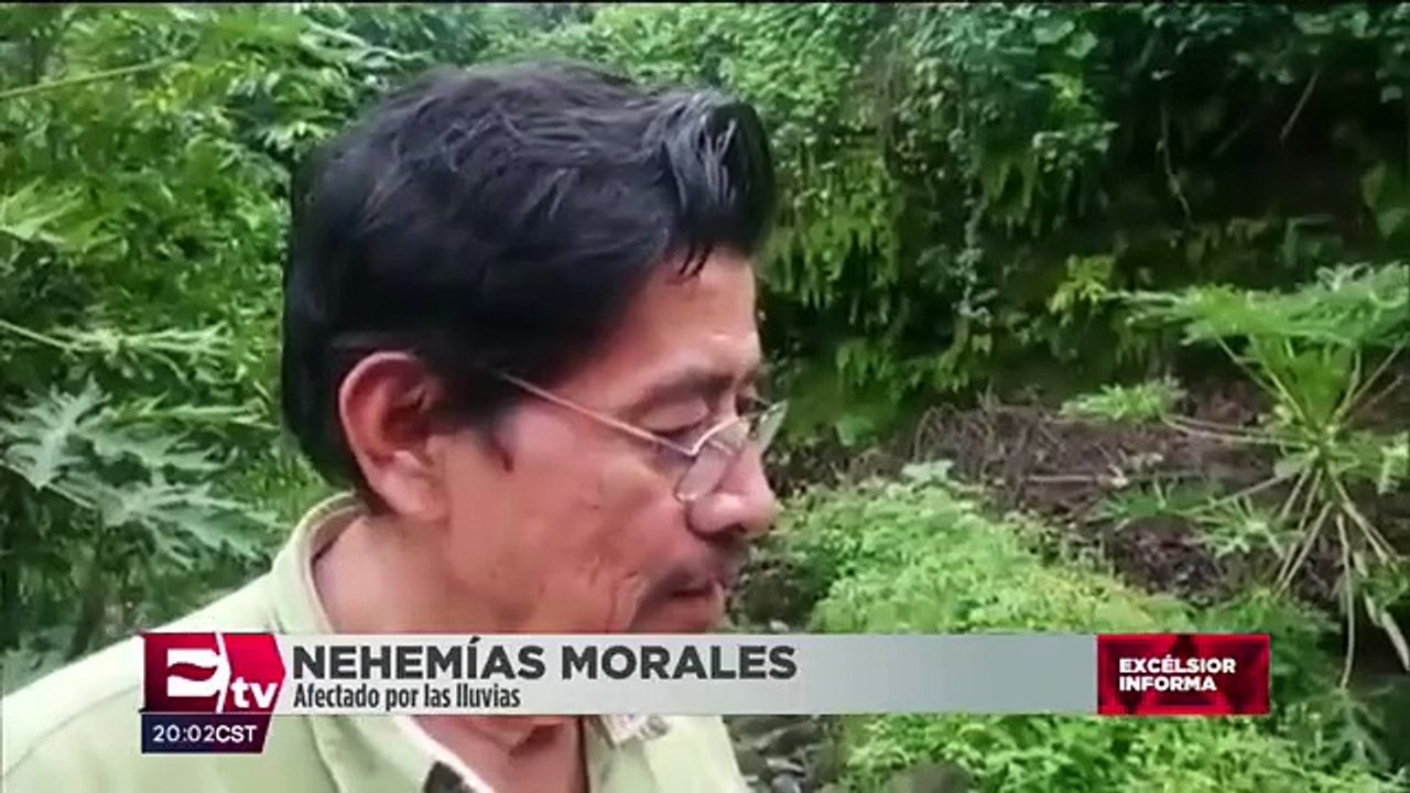 Seis municipios afectados por fuertes lluvias en Chiapas
