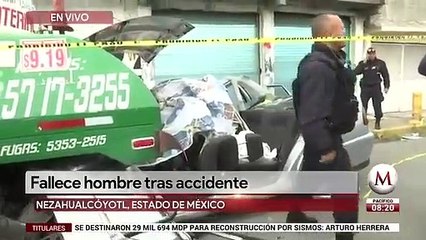 Fallece hombre tras accidente vial en Nezahualcóyotl