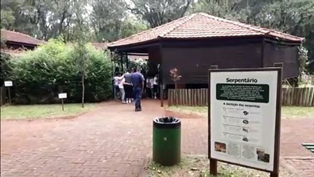 Alunos participam de atividade ambiental no zoológico