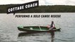 The Cottage Coach performs a solo canoe rescue
