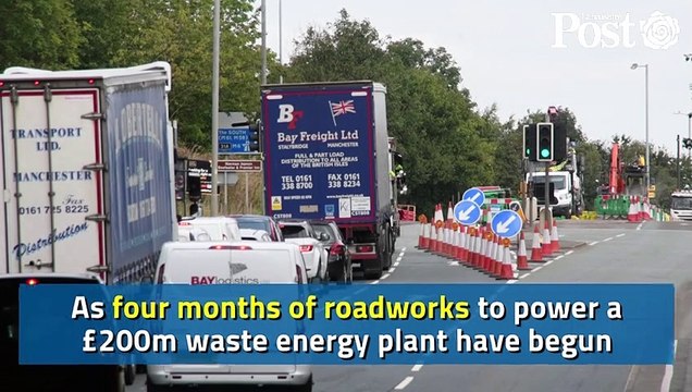 Roadworks causing chaos for commuters on Bluebell Way