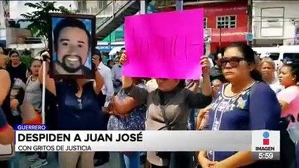 Realizan funeral del comerciante asesinado durante un operativo policiaco en Guerrero