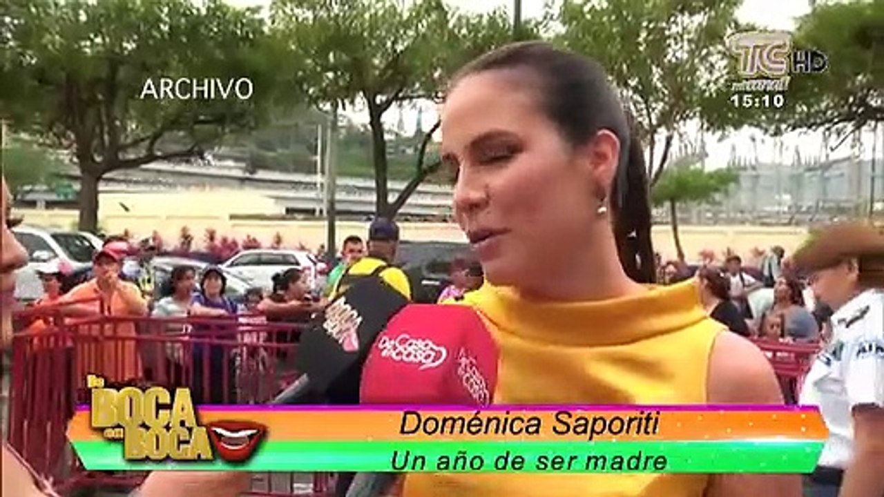 Doménica Saporiti ya cumple un año como madre