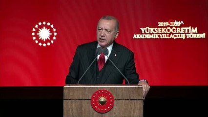 Cumhurbaşkanı Erdoğan: "Vakıf üniversitelerimizin üzerlerine giderek daha çok yapışan ticari kurum...