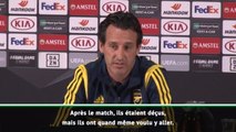 Groupe F - Emery revient sur le repas des joueurs d'Arsenal