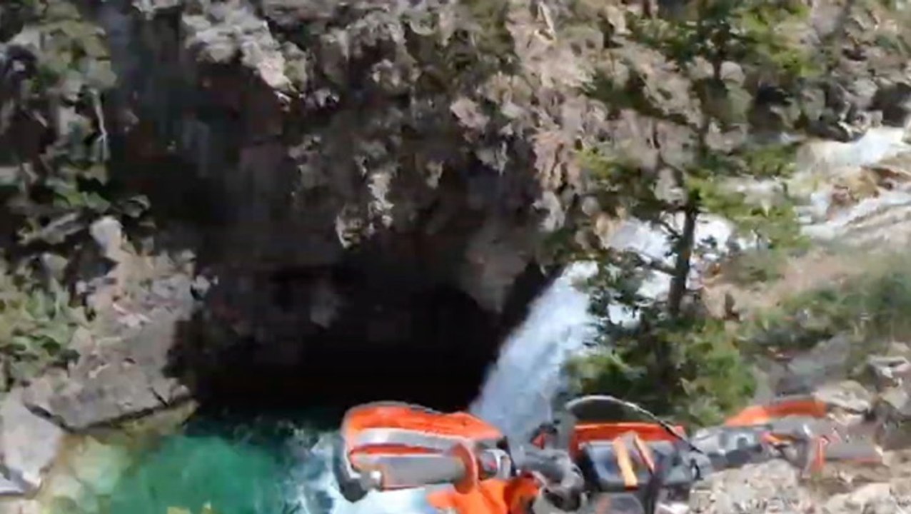 Dirt Biker Miraculously Survives Nasty Crash