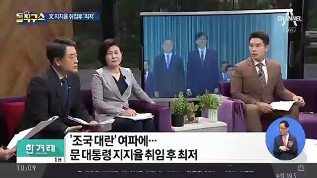 삭발 투쟁 통했나…문 대통령 지지율 취임 후 ‘최저’