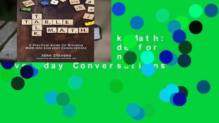 [Doc] Table Talk Math: A Practical Guide for Bringing Math Into Everyday Conversations