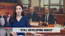 America's top diplomat for East Asia says he assumes N. Korea is still producing nuclear weapons