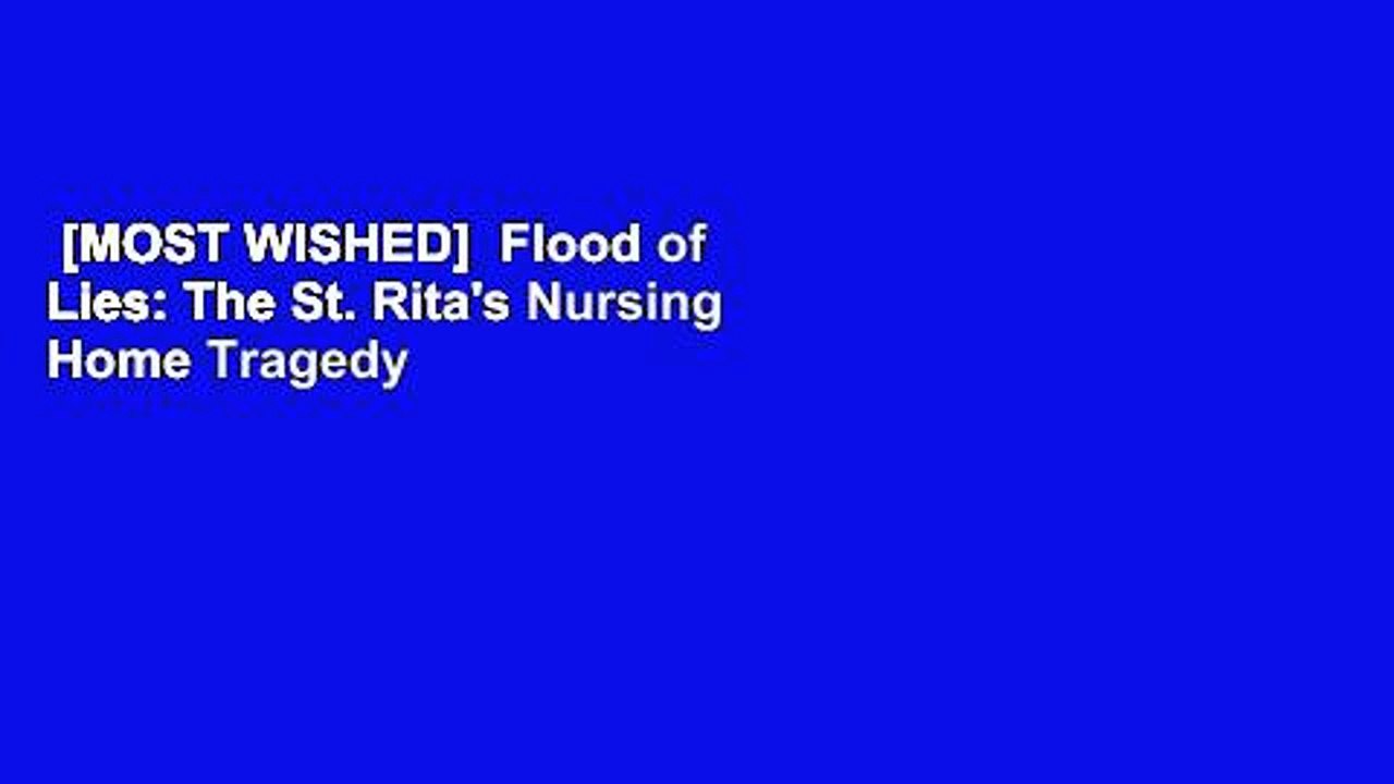 [MOST WISHED] Flood of Lies The St. Rita's Nursing Home Tragedy