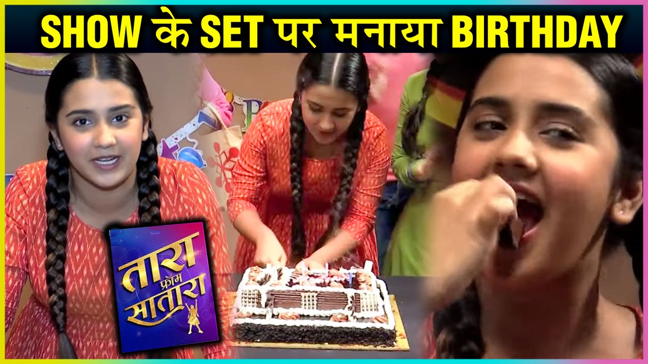 Roshni Walia aka Tara Pre Birthday Celebration On The Sets Of Tara From Satara
