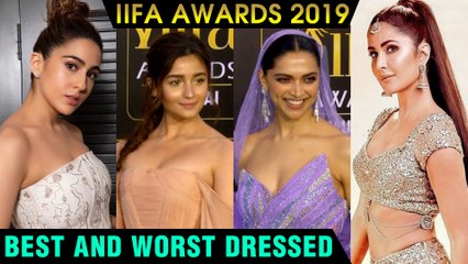 Sara Ali Khan, Alia Bhatt, Katrina Kaif Deepika Padukone | Best And WORST Dressed | IIFA Awards 2019