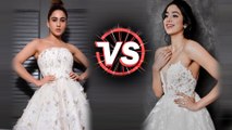 Janhvi Kapoor V/S Sara Ali Khan In White GOWN | Fashion Face-Off | Who Wore It Better?