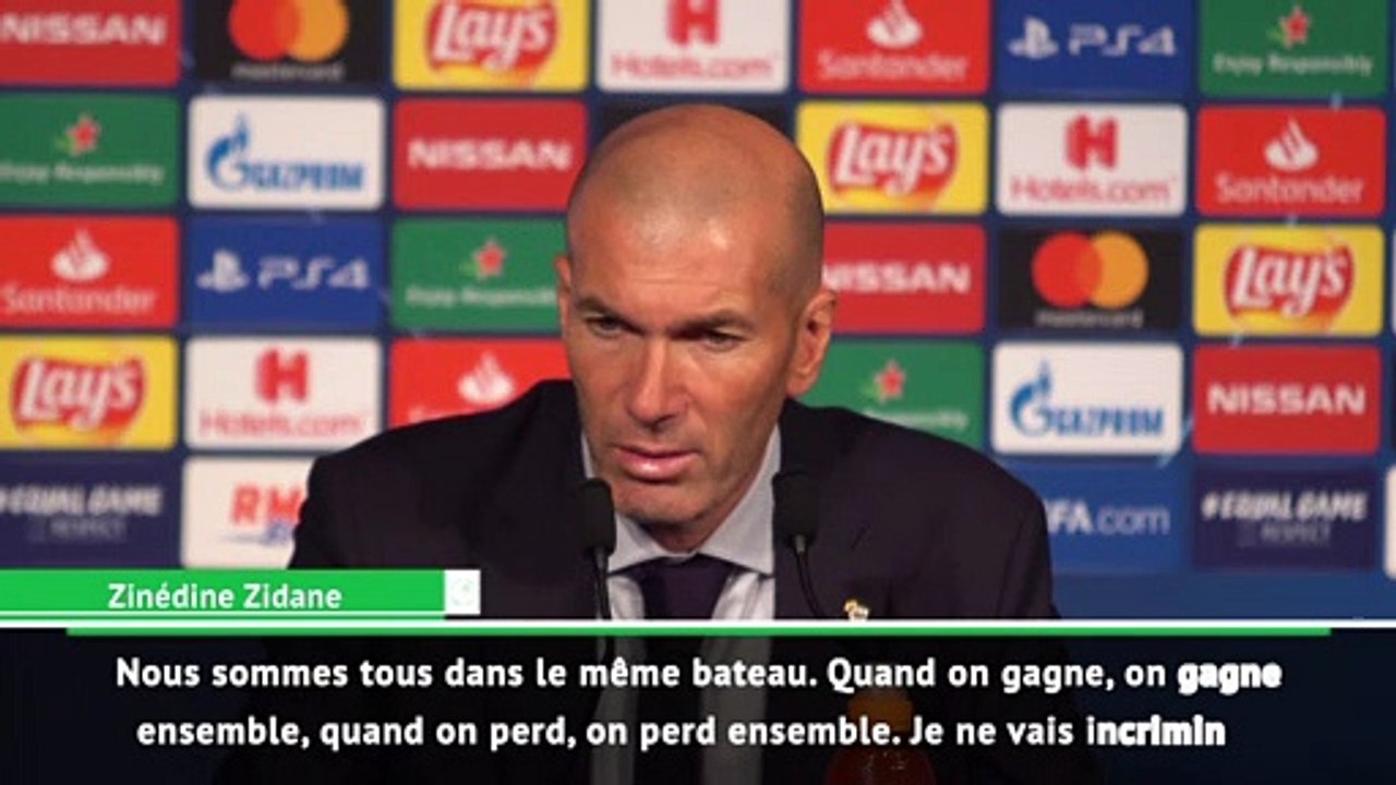 PSG-Real, Zinedine Zidane : "C'est la faute de tout le monde"