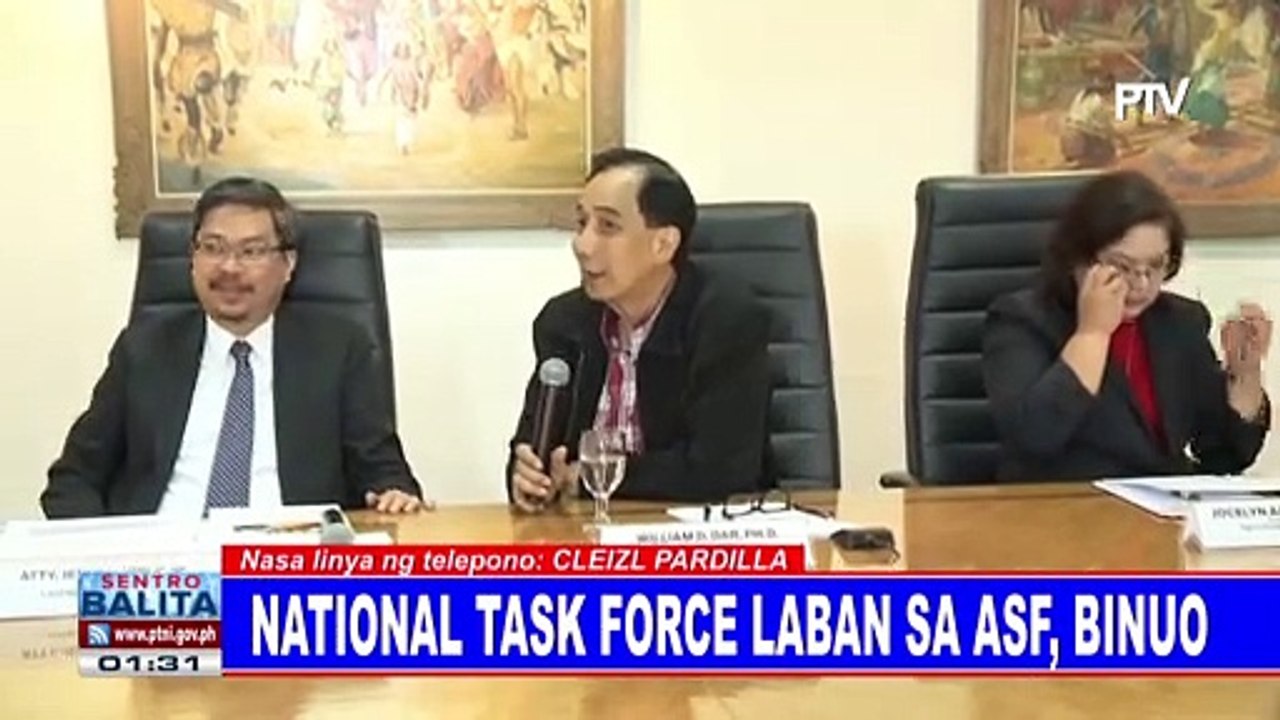 National task force laban sa ASF, binuo