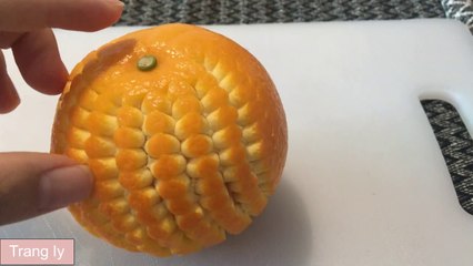 Orange Carving Art- Fruit Art