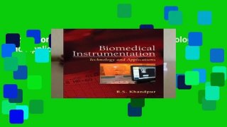 [Doc] Biomedical Instrumentation: Technology and Applications