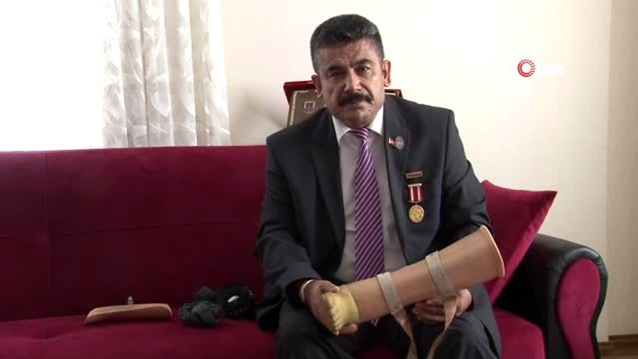 Yaralı arkadaşını kurtarırken ayağını kaybeden gazi o anları anlattı