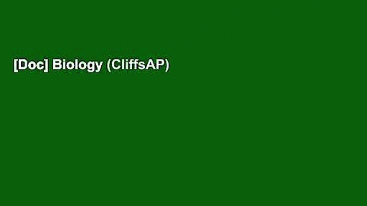 [Doc] Biology (CliffsAP)