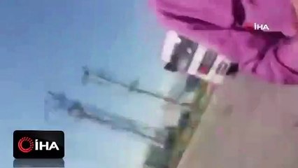 Geri dönüşüm merkezinde yangını görüntüleyen gazetecilere saldırı